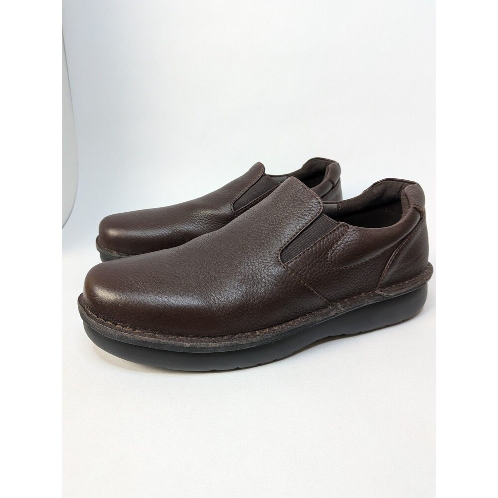 Propet Galway Walker M4077 Slip-On Shoes Men’s US 13 Brown Leather Loafers